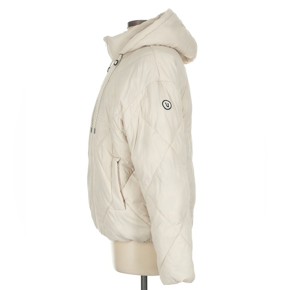 Vuori Decompression Jacket Primaloft Thermoplume Insulated Dune Cream Medium EUC - Picture 6 of 11